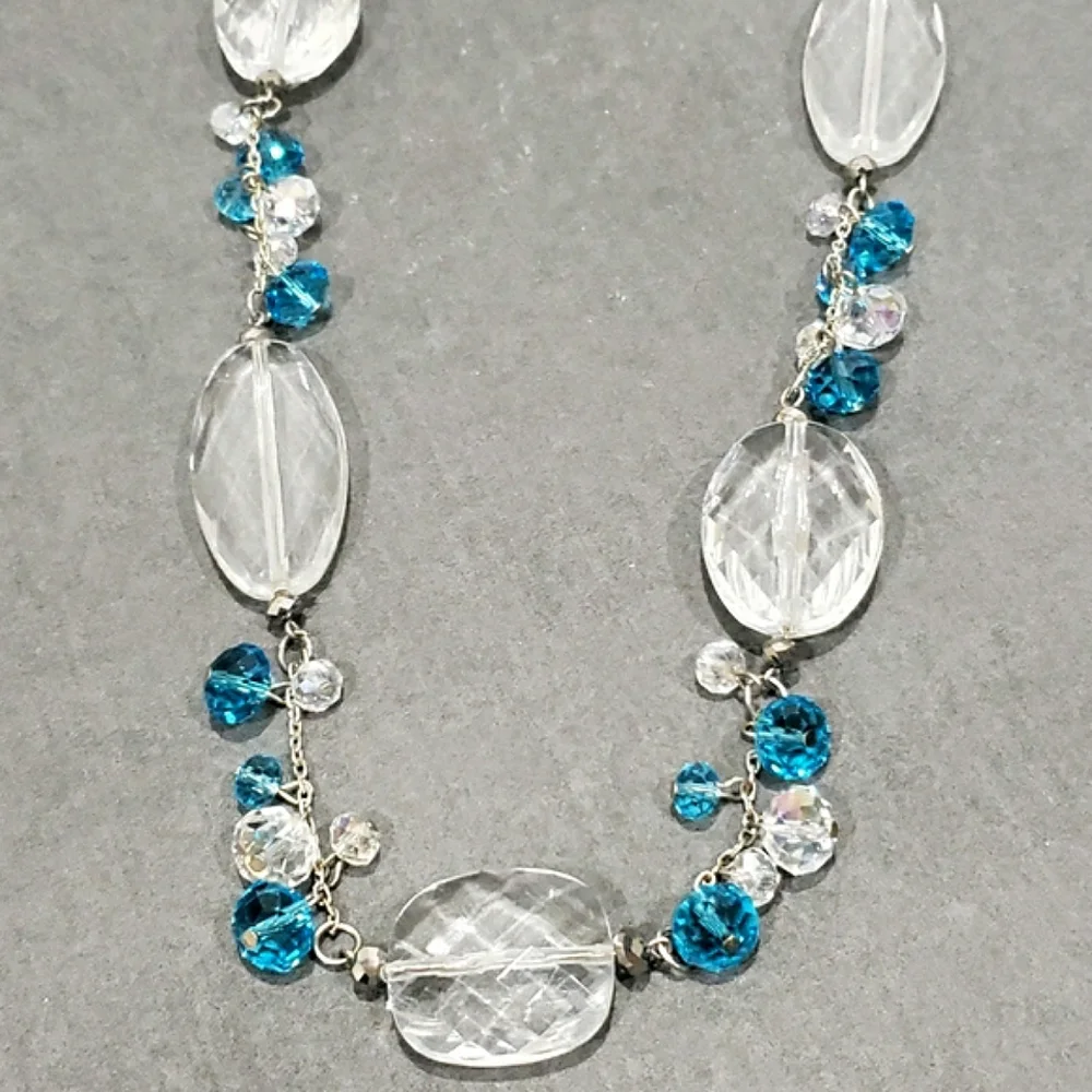 New CRYSTAL BIJOUX Glass/crystal-like Beaded Necklace